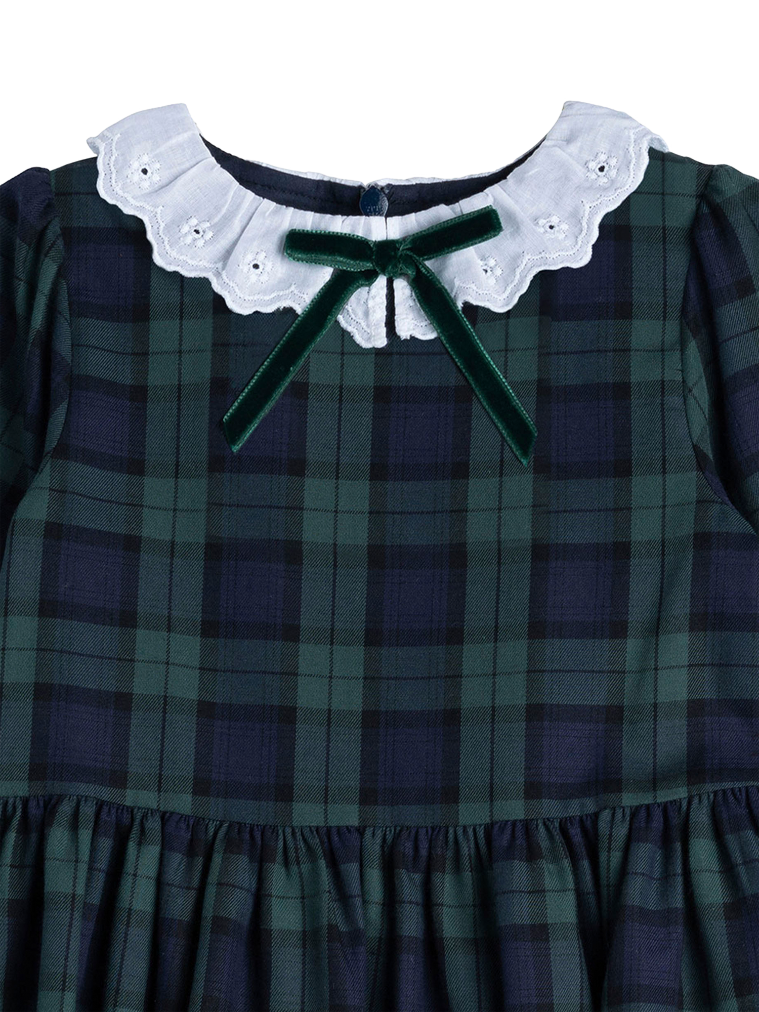 Product image 3 of 3, which shows Trotters Kids' Tabitha Dress, Navy/Multi, 2 years
