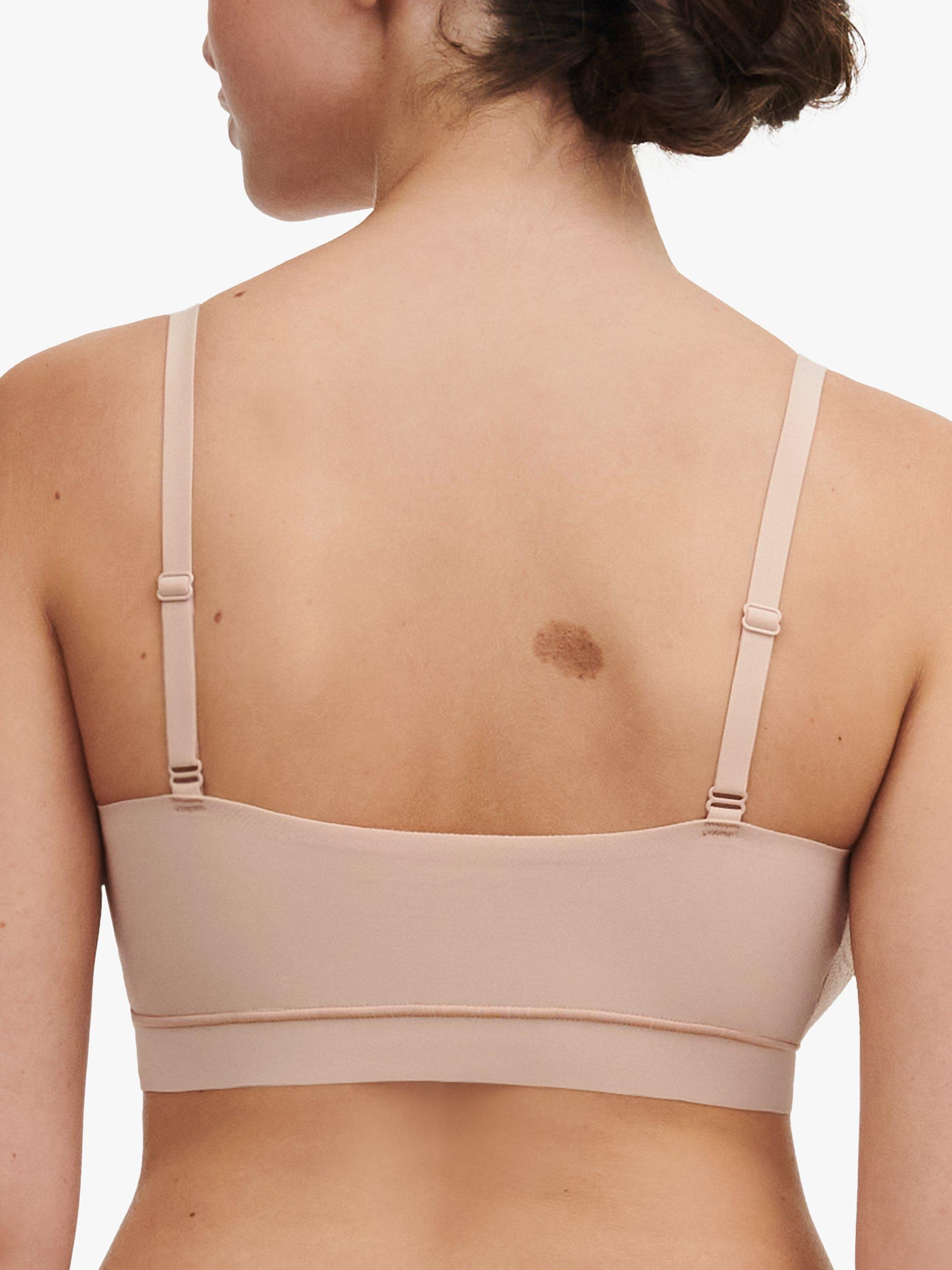 Product image 2 of 4, which shows Chantelle Soft Stretch Lace Padded Bralette, Golden Beige, XS-S