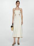 Mango Sagaro Cut Out Dress, Cream