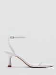 Mango Flo Heeled Sandals, White