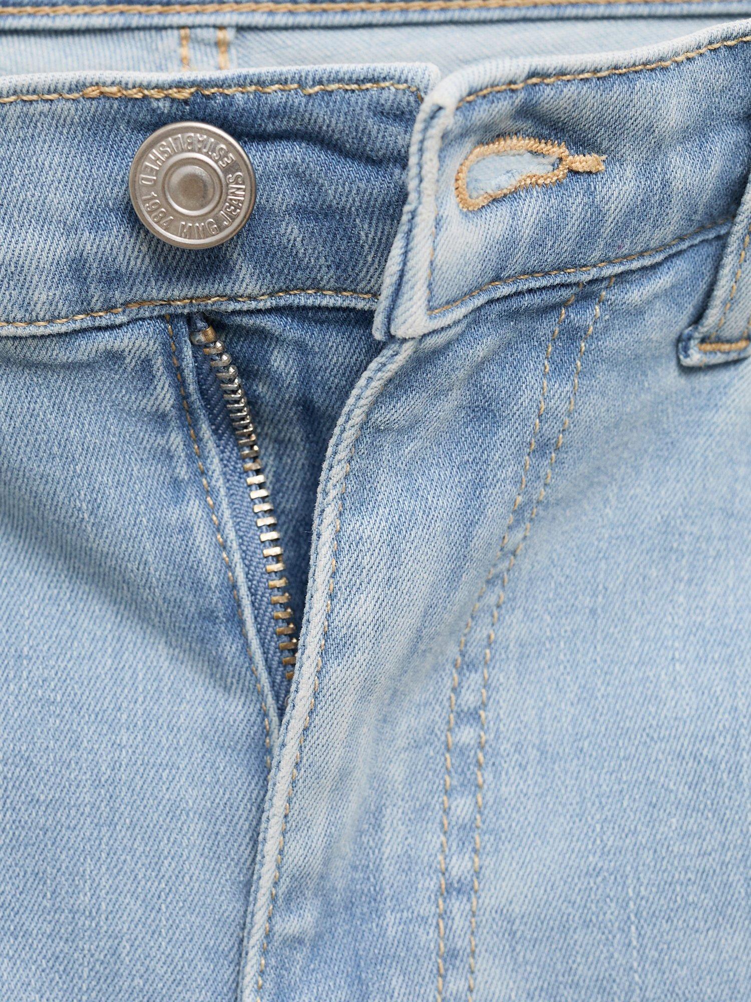 Mango Priscila Capri Jeans, Open Blue, 4