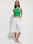 Mango Orwell Rib Knit Top, Black