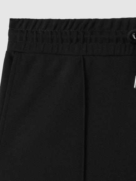 Reiss Premier Interlock Drawstring Joggers - view 2, Navy