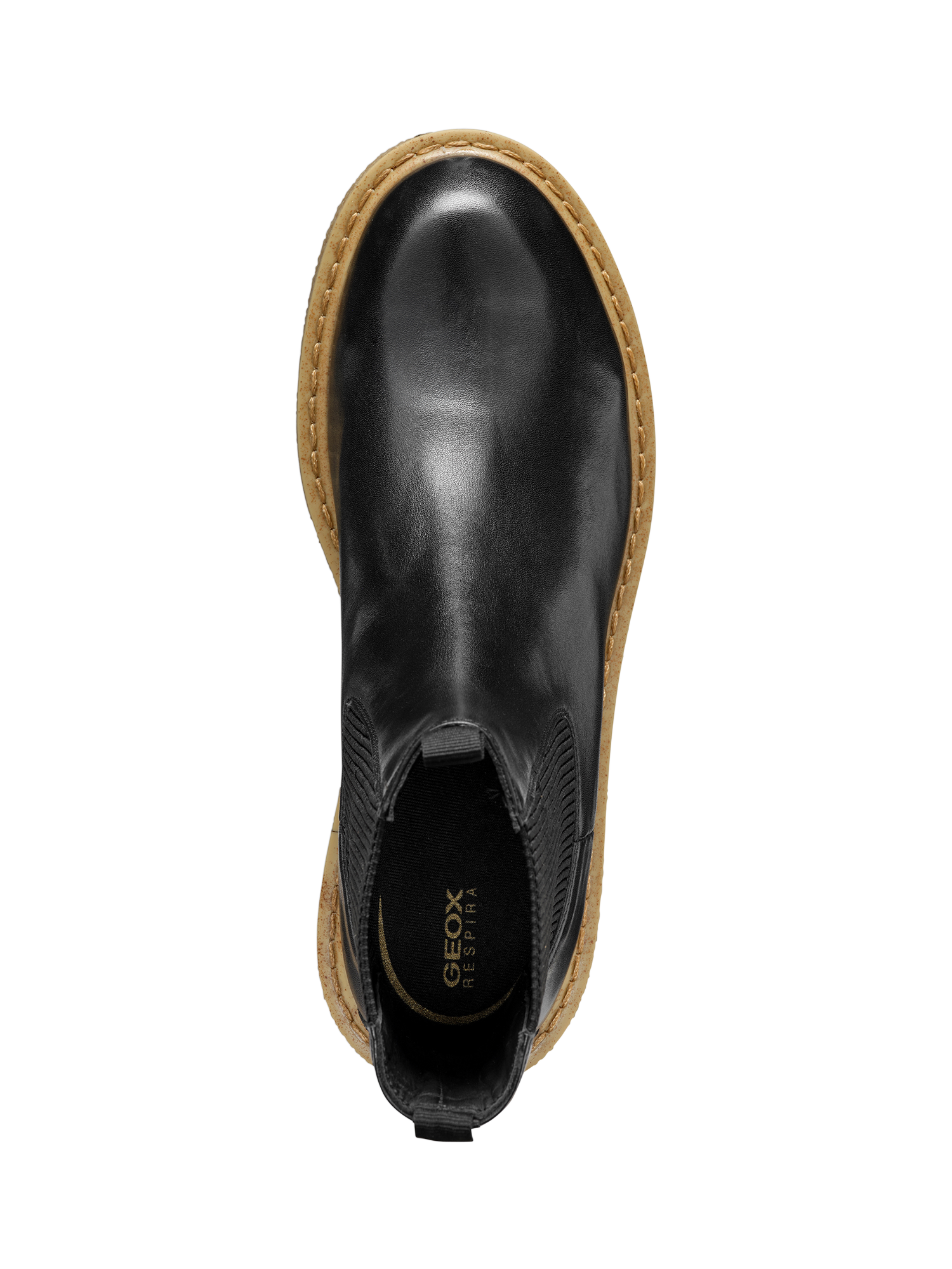 Geox Elidea Leather Ankle Boots Black