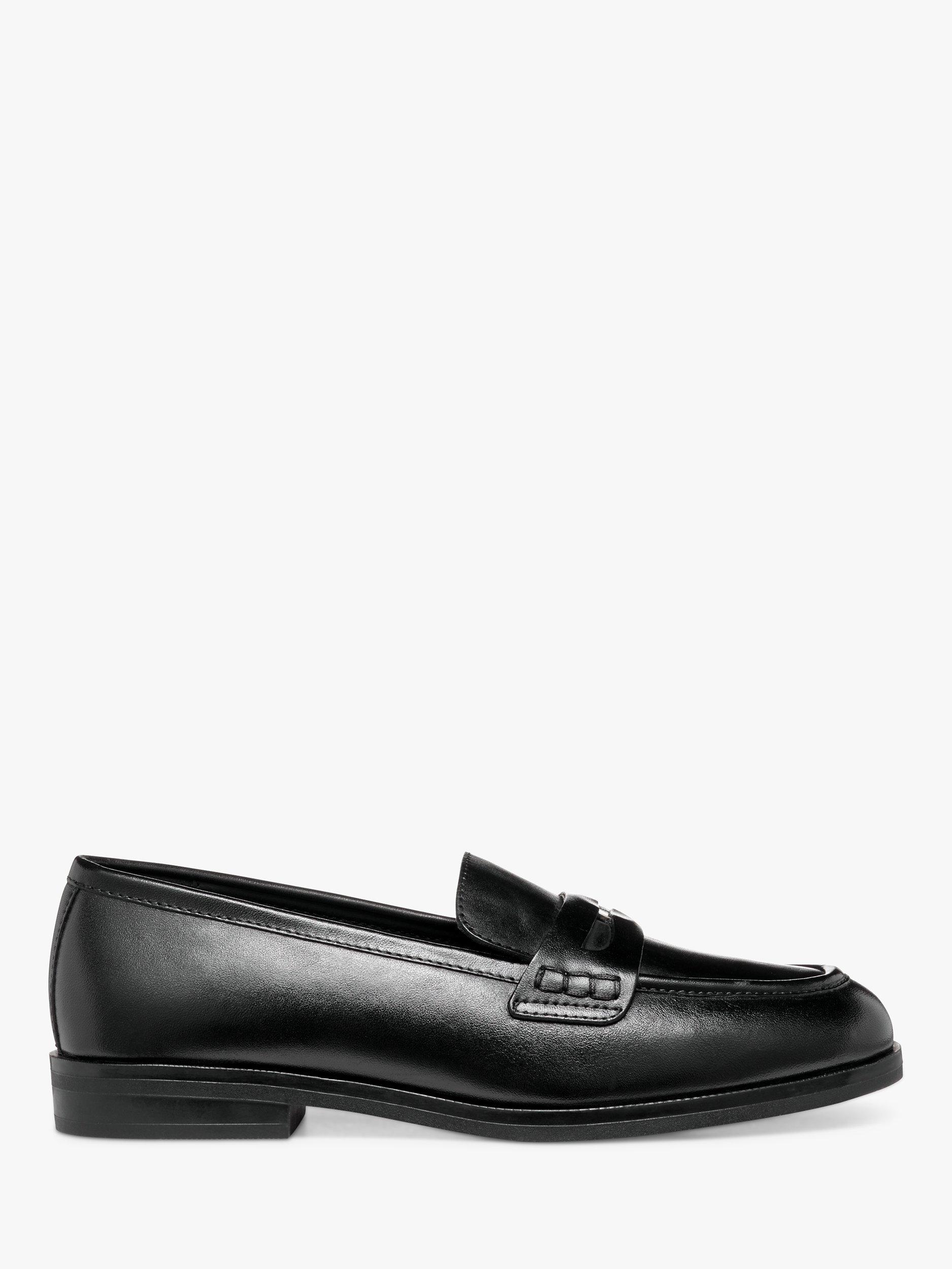Product image 1 of 6, which shows Geox Cloridie Leather Loafers, Black, EU36