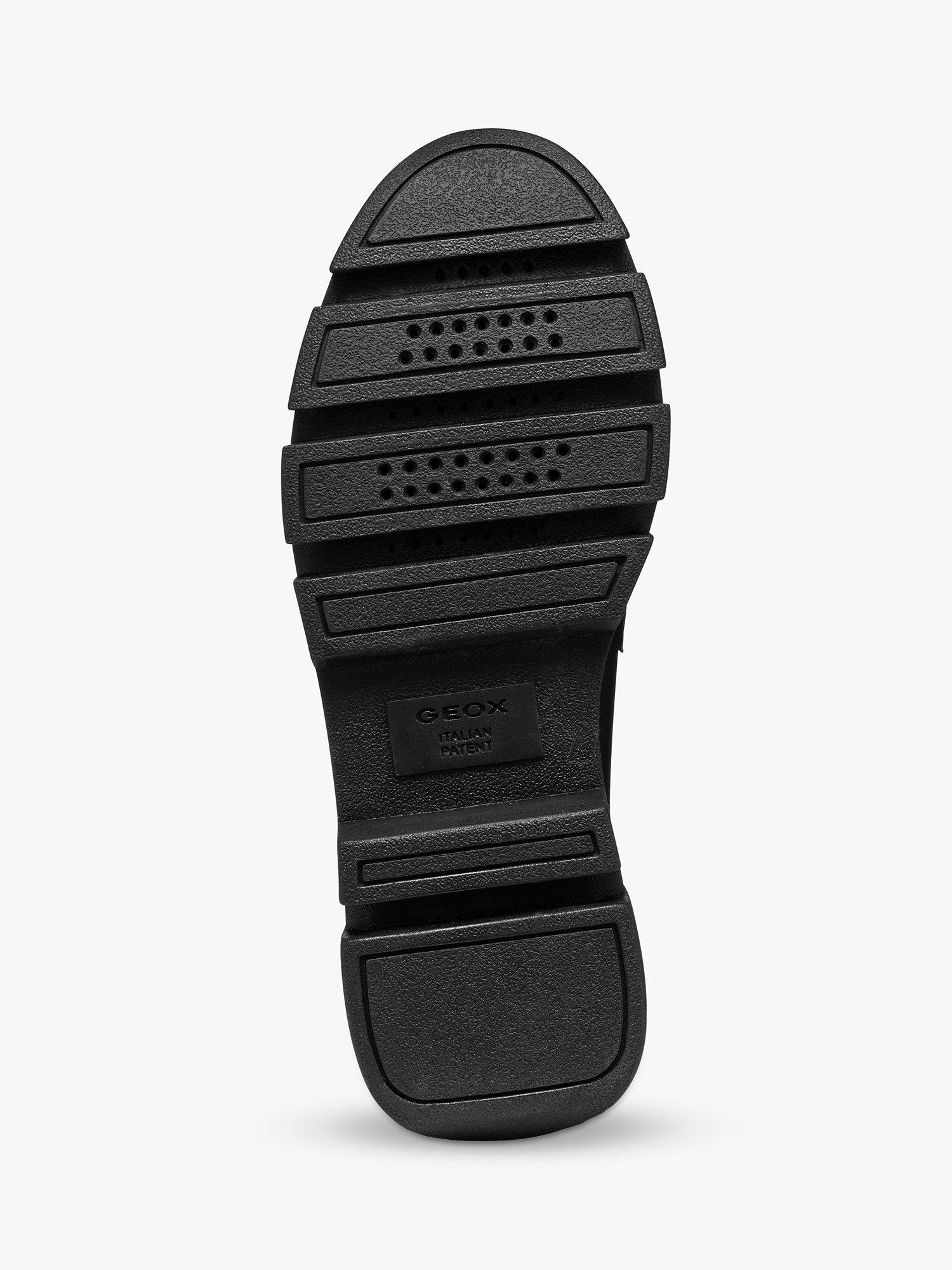 Product image 6 of 6, which shows Geox Vilde Leather Chunky Loafers, Black, EU39