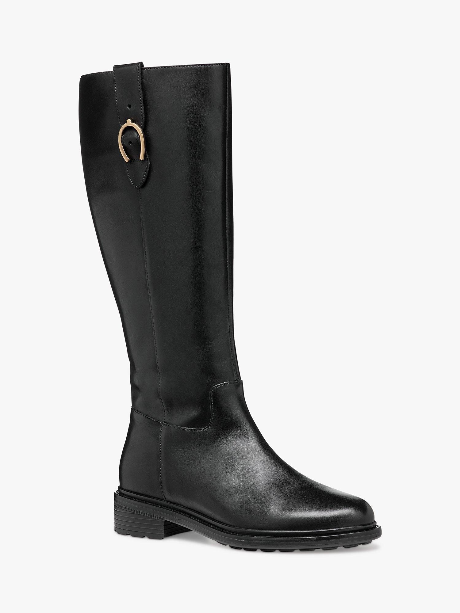 Geox Walk Pleasure Leather Boots Black