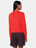 Whistles Leah Pocket Detail Cardigan, Red