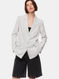 Whistles Petite Luna Stripe Blazer, Ivory/Multi