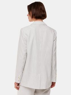 Whistles Petite Luna Stripe Blazer, Ivory/Multi - view 2, Ivory/Multi