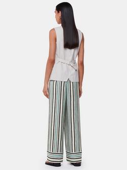 Whistles Nicola Stripe Trousers, Multi - view 2, Multi