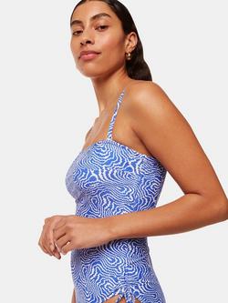 Whistles Ripple Wave Print Swimsuit, Blue/White, Blue/White