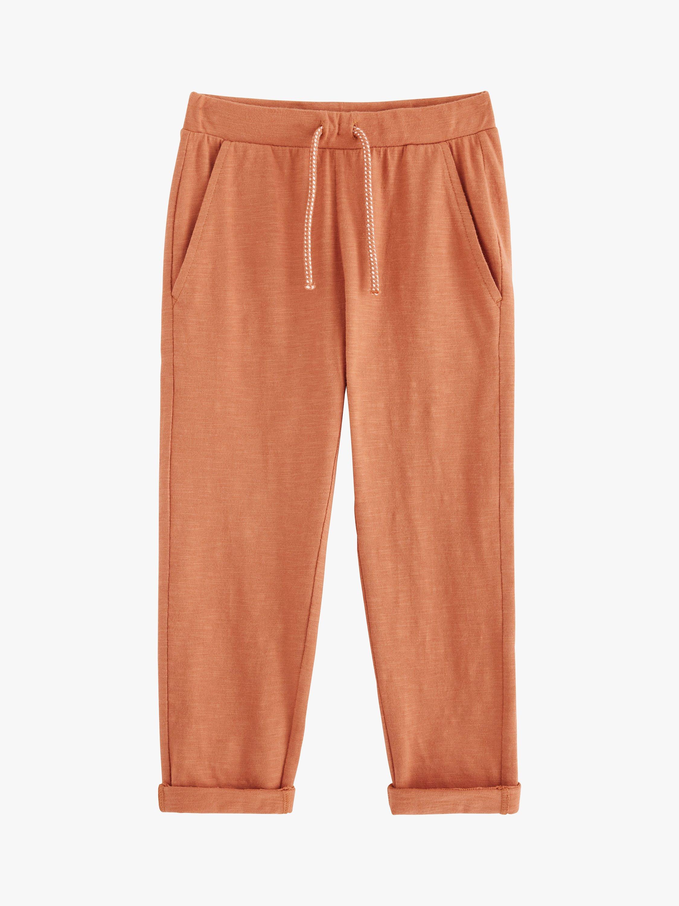 Product image 4 of 6, which shows Lindex Kids' Organic Cotton Comfy Jogger Trousers, Brown, 7-8 years