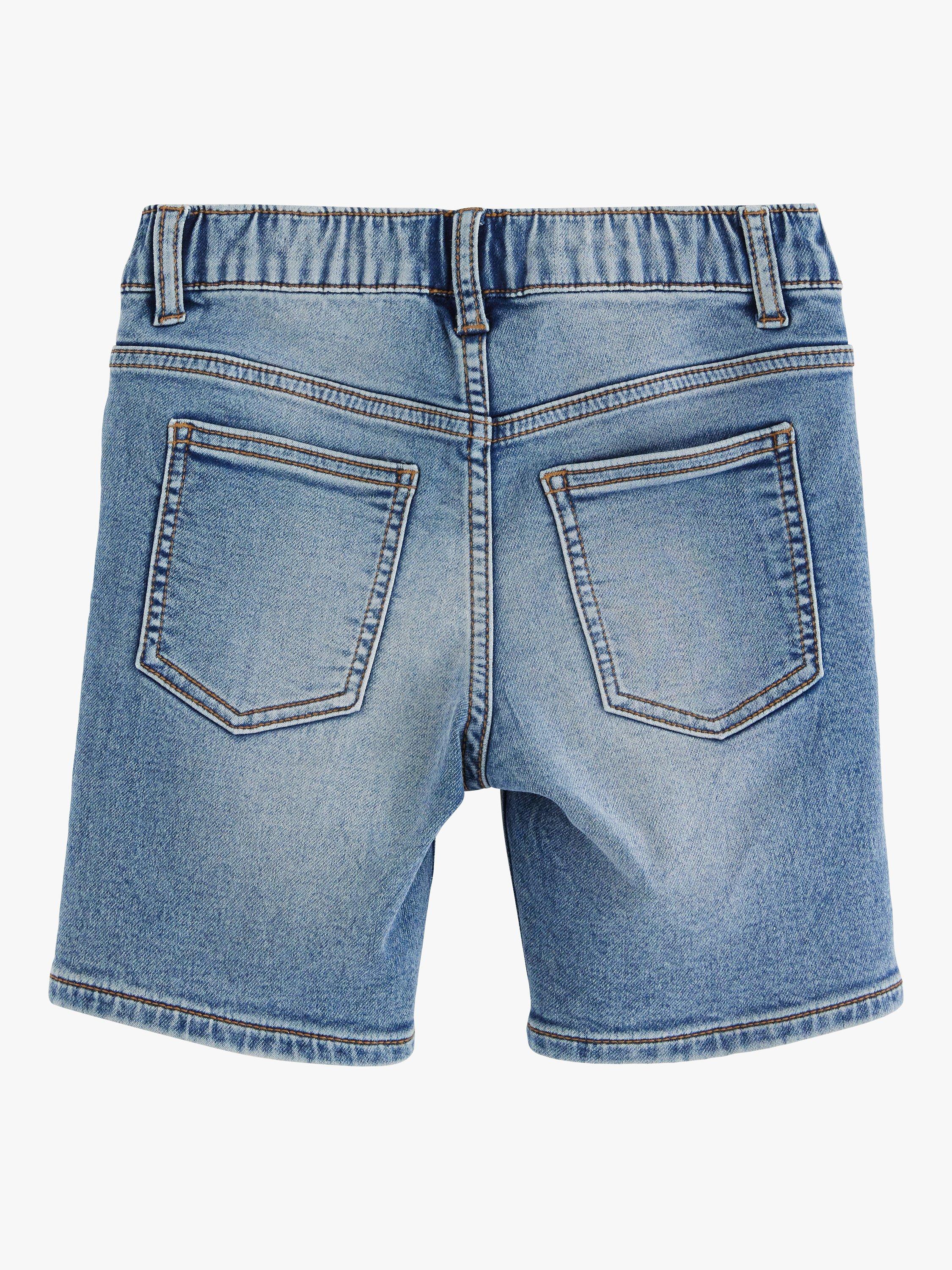 Lindex Kids' Knee Length Denim Shorts, Light Denim, 3-4 years