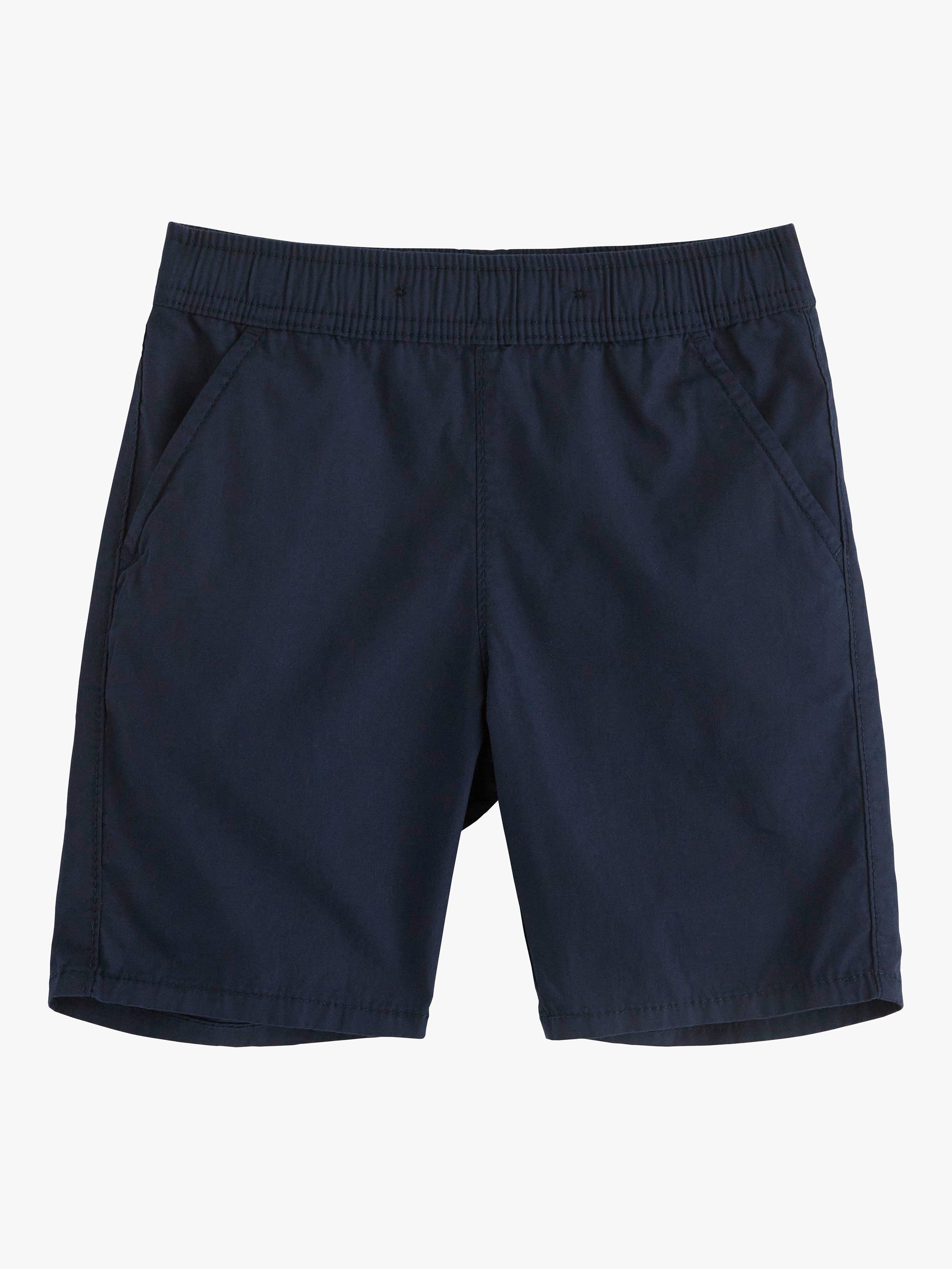 Product image 5 of 7, which shows Lindex Kids' Organic Cotton Poplin Shorts, Dark Navy, 2-3 years