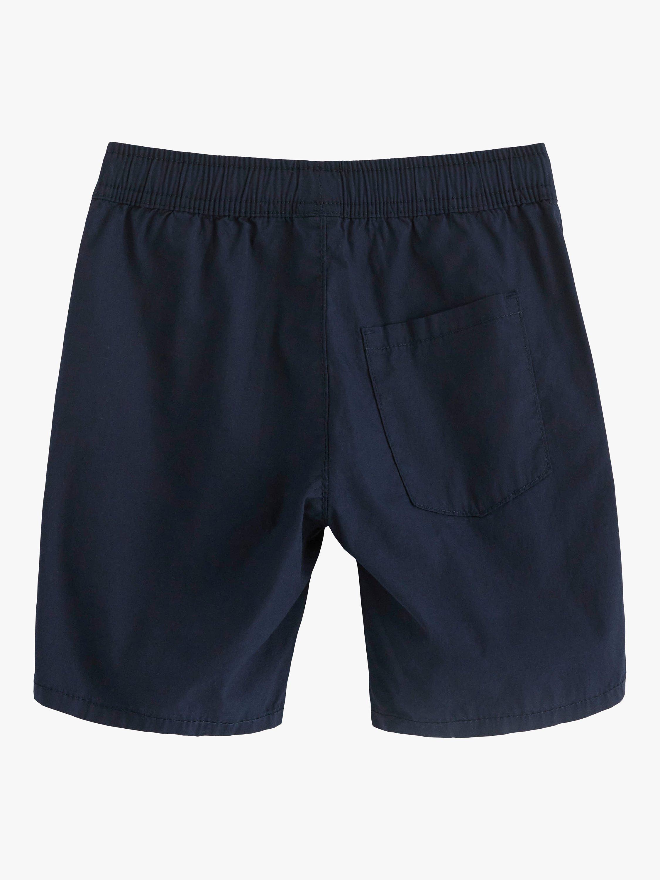 Product image 6 of 7, which shows Lindex Kids' Organic Cotton Poplin Shorts, Dark Navy, 2-3 years