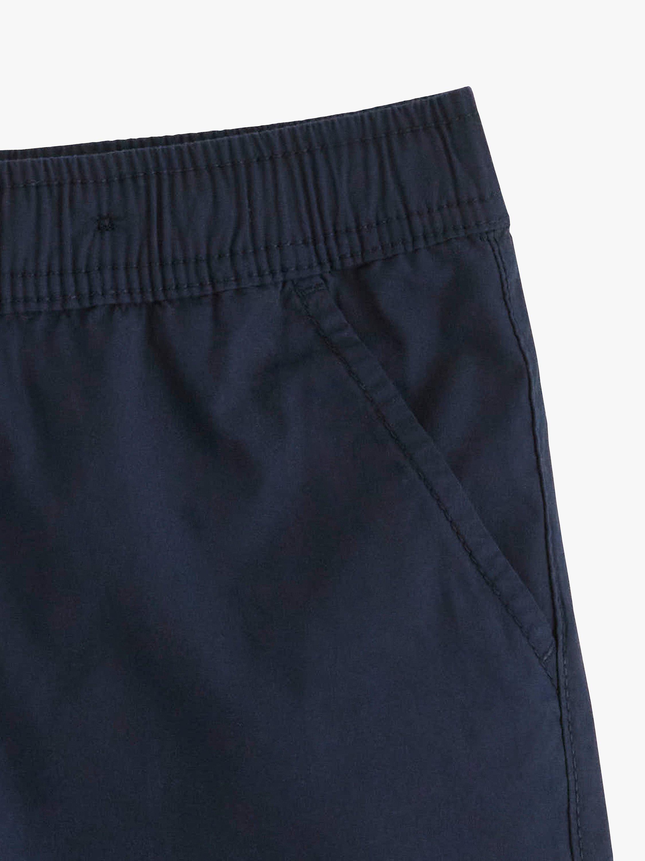 Product image 7 of 7, which shows Lindex Kids' Organic Cotton Poplin Shorts, Dark Navy, 2-3 years