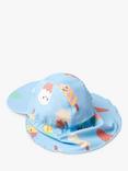Lindex Baby Ice Cream Print Swim Cap, Light Blue