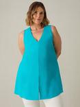 Live Unlimited Curve Tunic, Turquoise