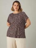 Live Unlimited Curve Leopard Jersey Top, Multi