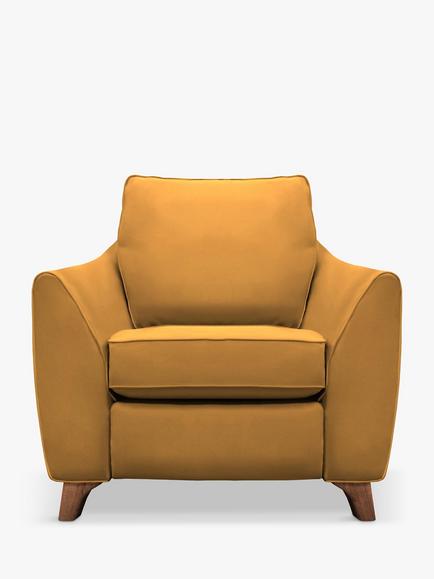 G Plan Vintage The Sixty Eight Armchair, Easy Clean Plush Turmeric