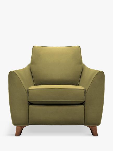 G Plan Vintage The Sixty Eight Armchair, Easy Clean Plush Moss
