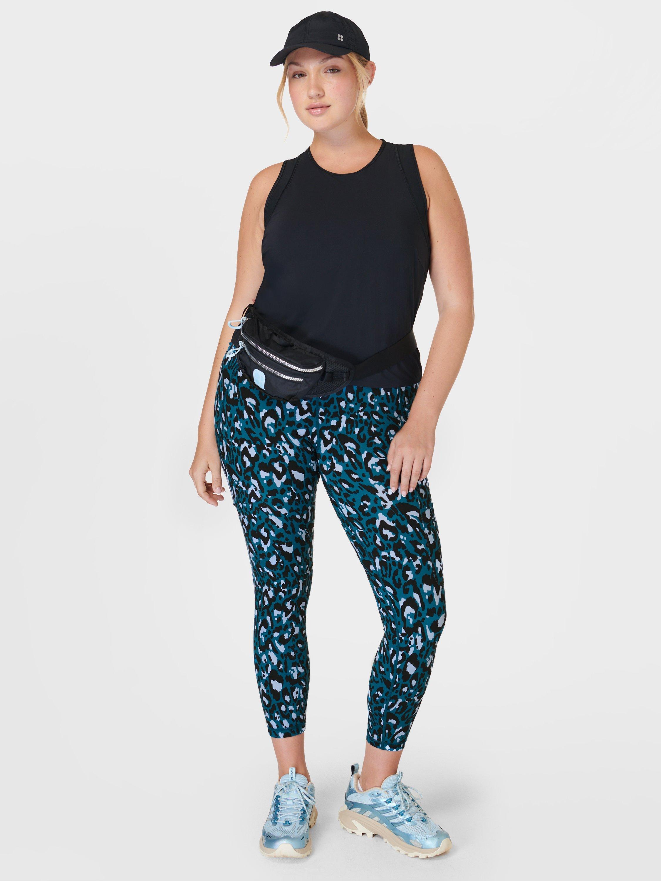 Sweaty Betty x Merrell Cargo Leggings Blue Brushstroke