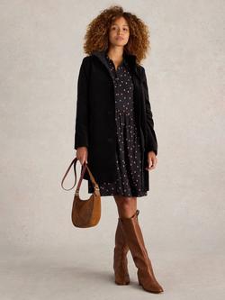 White Stuff Karla Coat, Pure Black, Pure Black