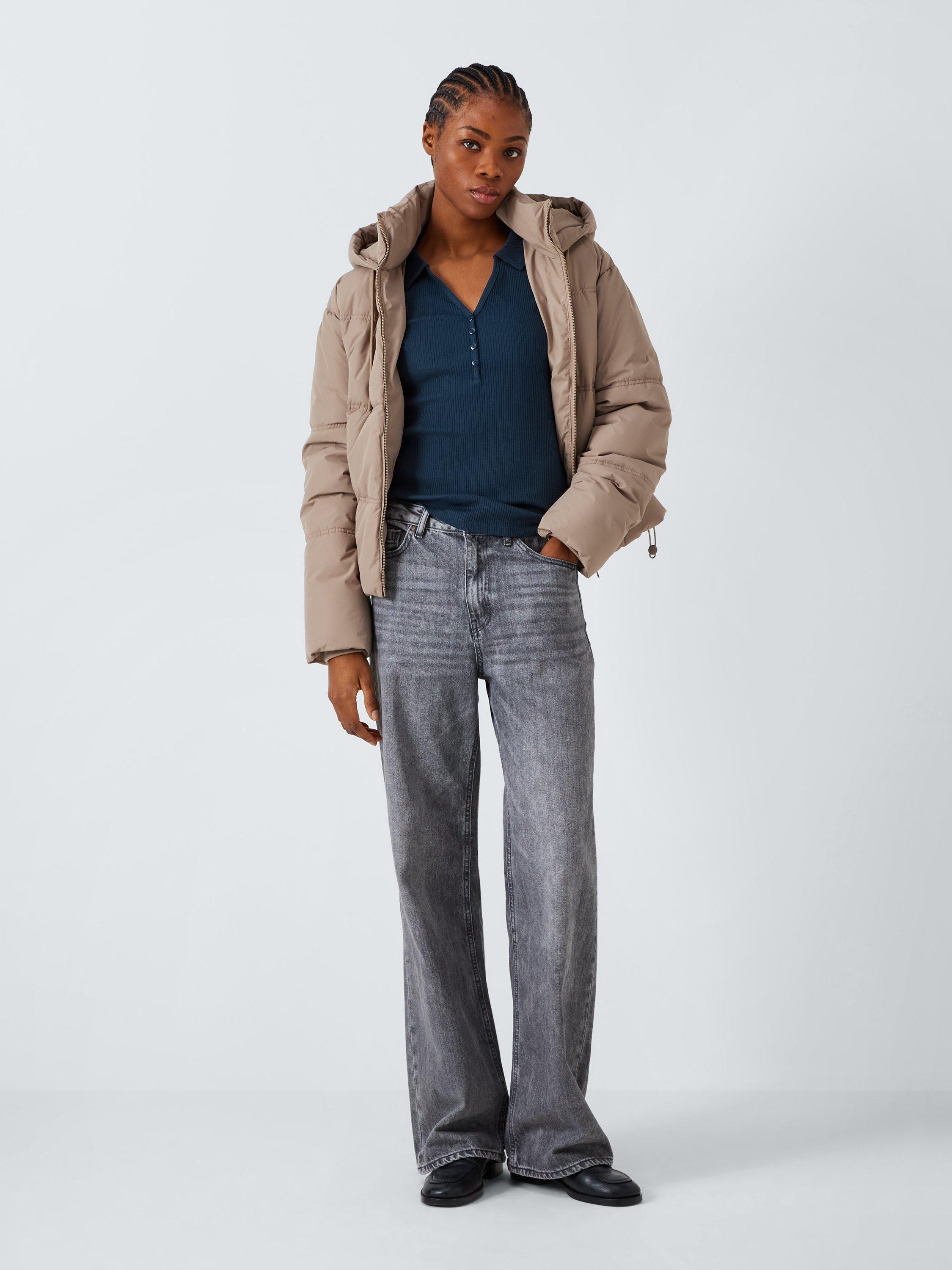Product image 3 of 6, which shows John Lewis ANYDAY Henley Polo Top, Navy, XS