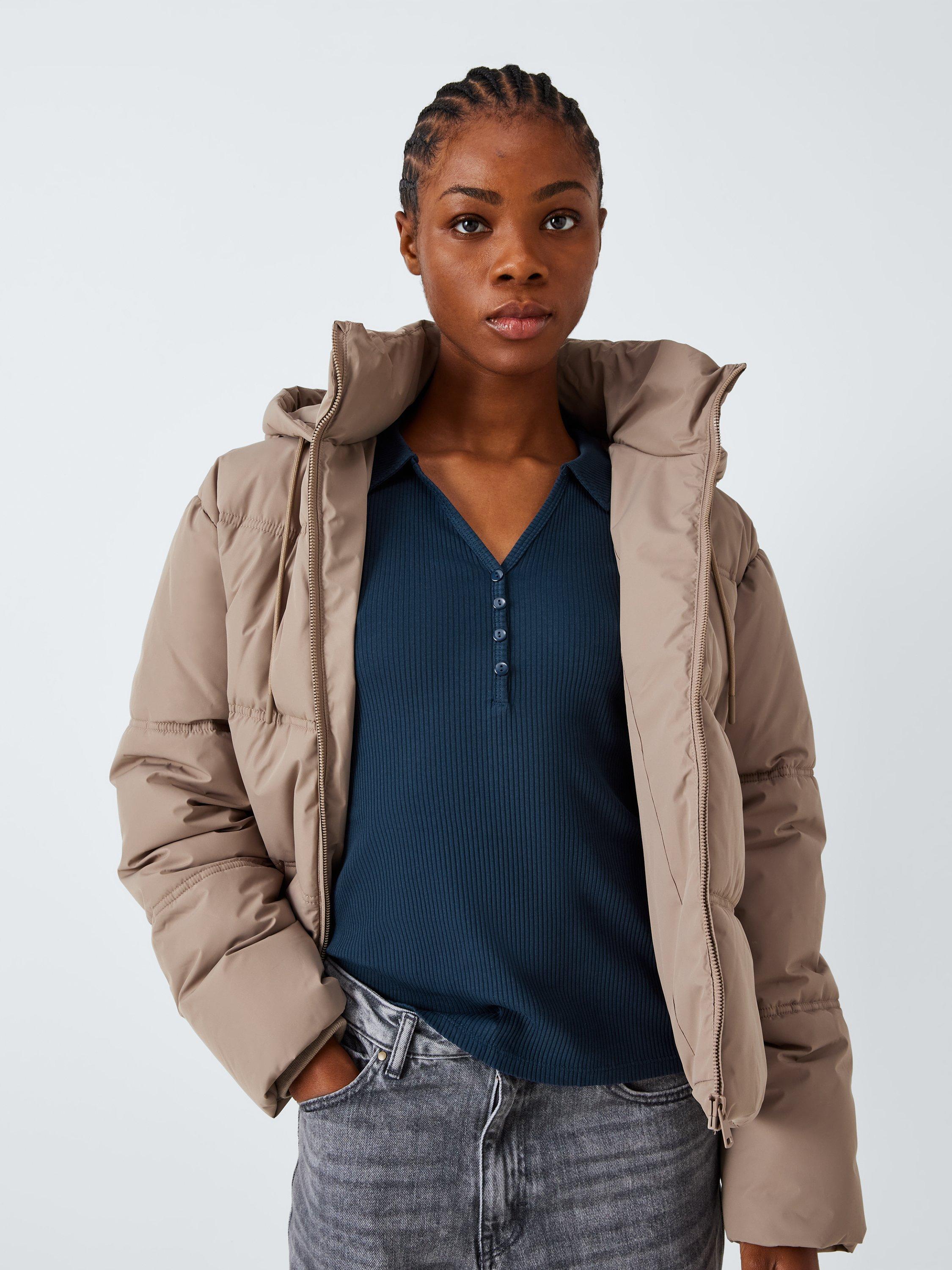 Product image 6 of 6, which shows John Lewis ANYDAY Henley Polo Top, Navy, XS