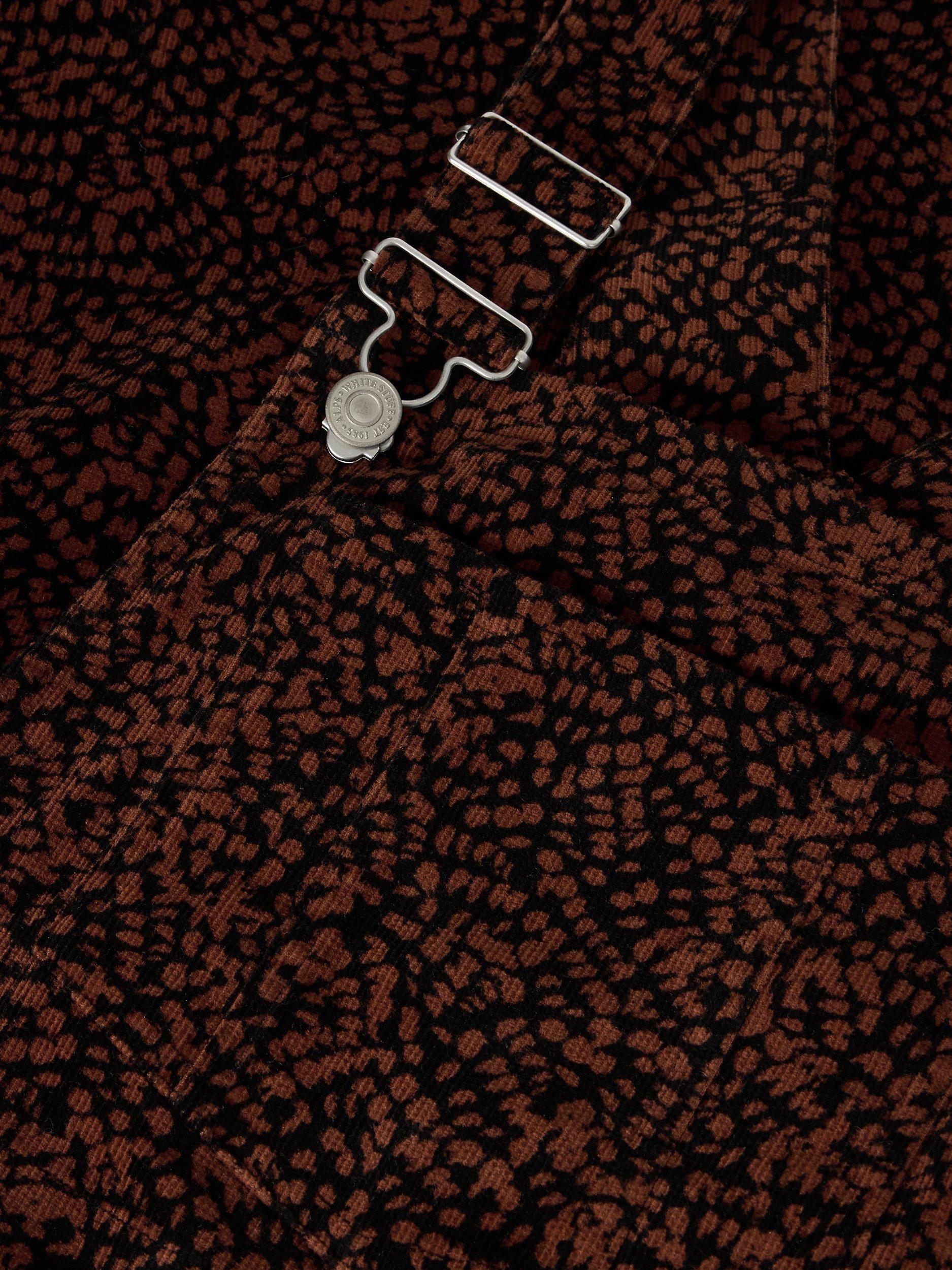 Product image 6 of 6, which shows White Stuff Emmie Abstract Organic Cotton Blend Corduroy Pinafore Dress, Multi, 22