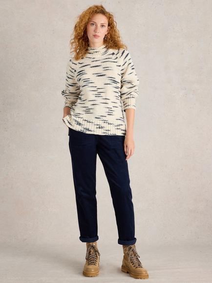 White Stuff Twister Trousers, Dark Navy