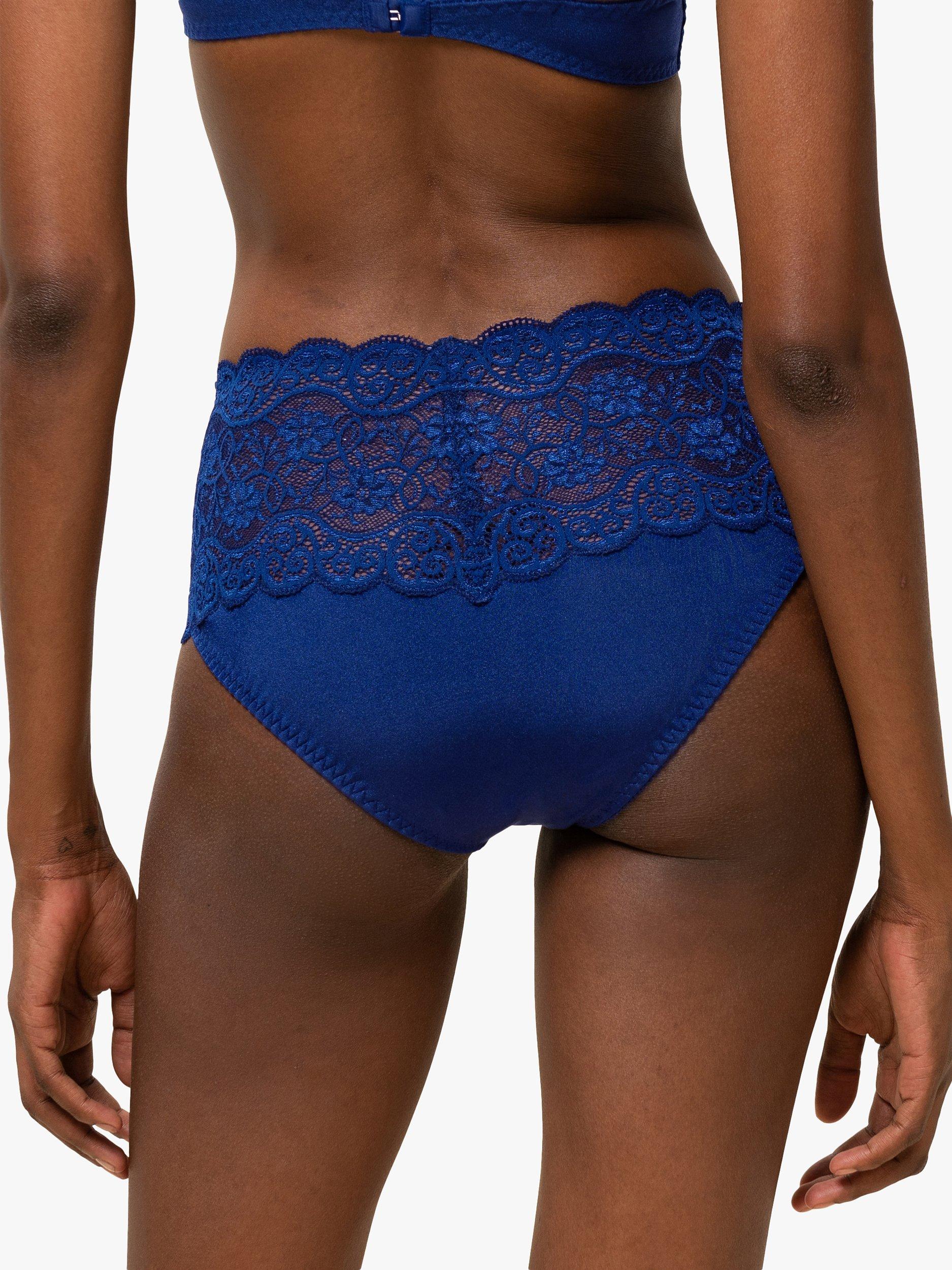 Product image 2 of 5, which shows Triumph Amourette 300 Maxi Lace Briefs, Deep Water, 8