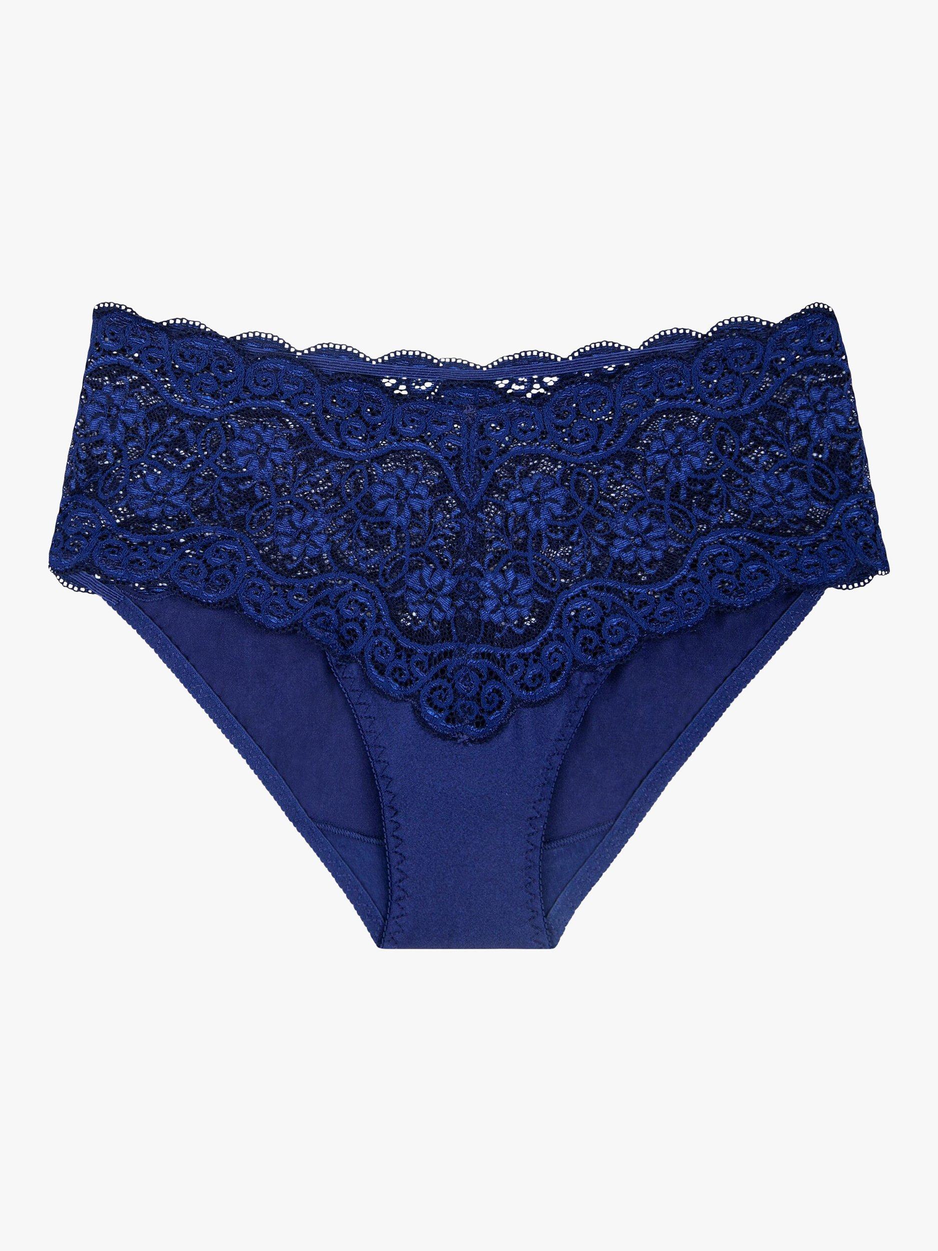 Product image 5 of 5, which shows Triumph Amourette 300 Maxi Lace Briefs, Deep Water, 8