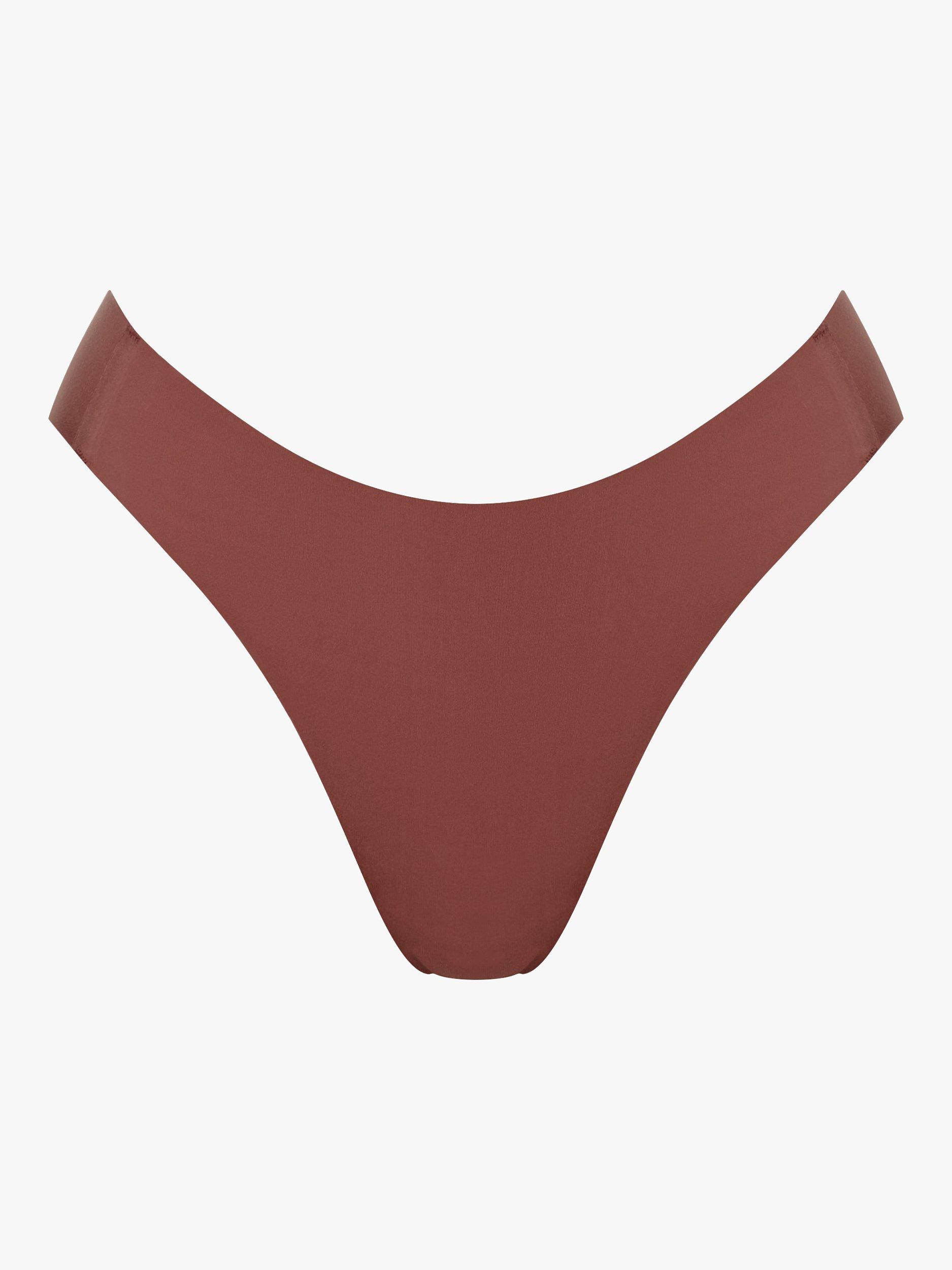 Product image 5 of 7, which shows sloggi ZERO Feel 2.0 High Leg Briefs, Burnt Henna, XS