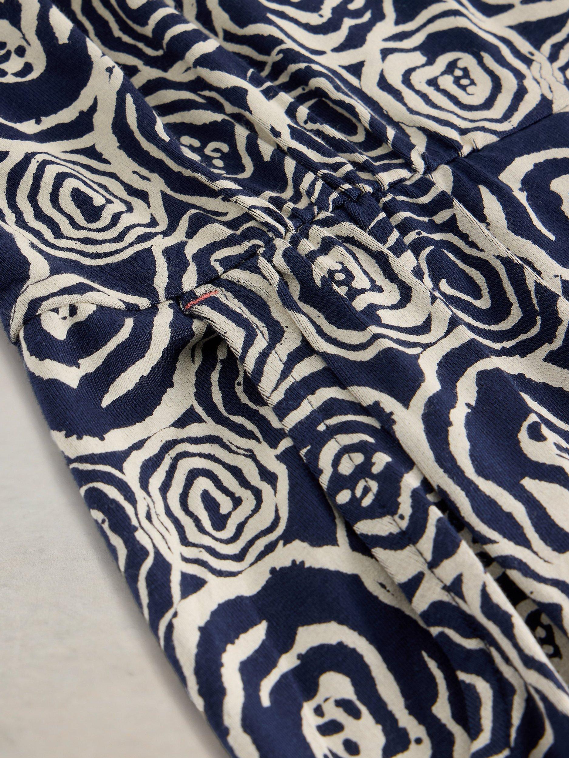 Product image 6 of 6, which shows White Stuff Tallie Abstract Rose Dress, Navy/White, 22