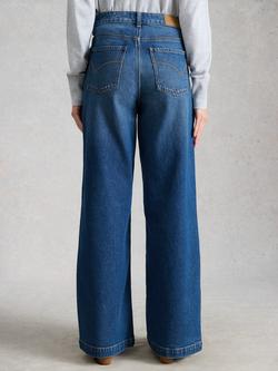 White Stuff Ayla Mid Rise Wide Leg Jeans - view 2, Mid Denim