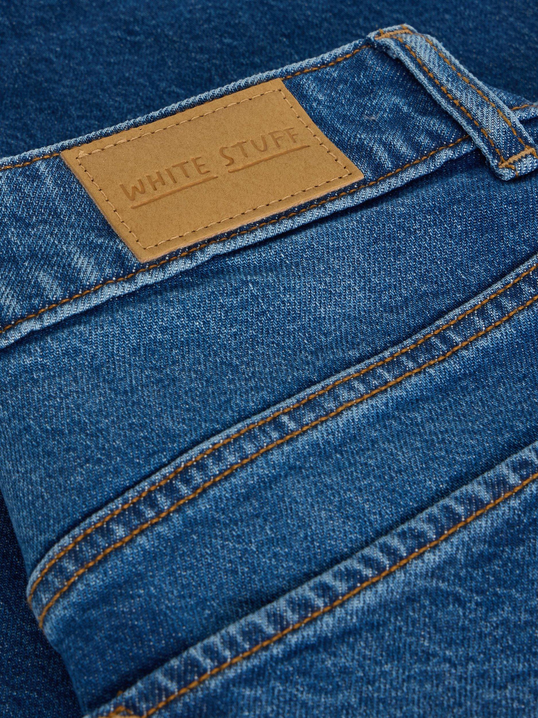 Product image 6 of 6, which shows White Stuff Ayla Mid Rise Wide Leg Jeans, Mid Denim, 6S