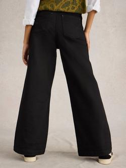 White Stuff Ayla Mid Rise Wide Leg Jeans - view 2, Black
