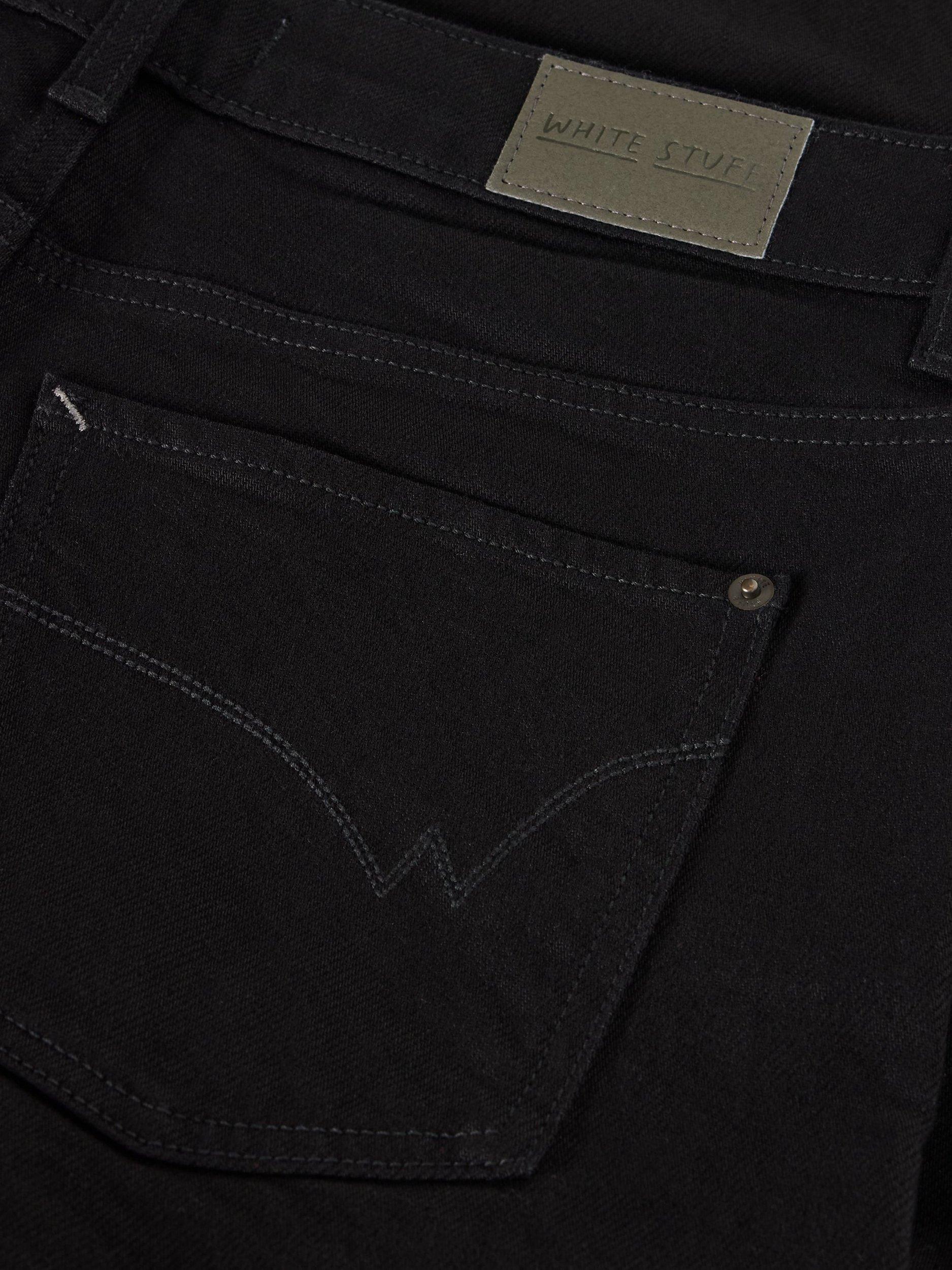 Product image 6 of 6, which shows White Stuff Ayla Mid Rise Wide Leg Jeans, Black, 6S