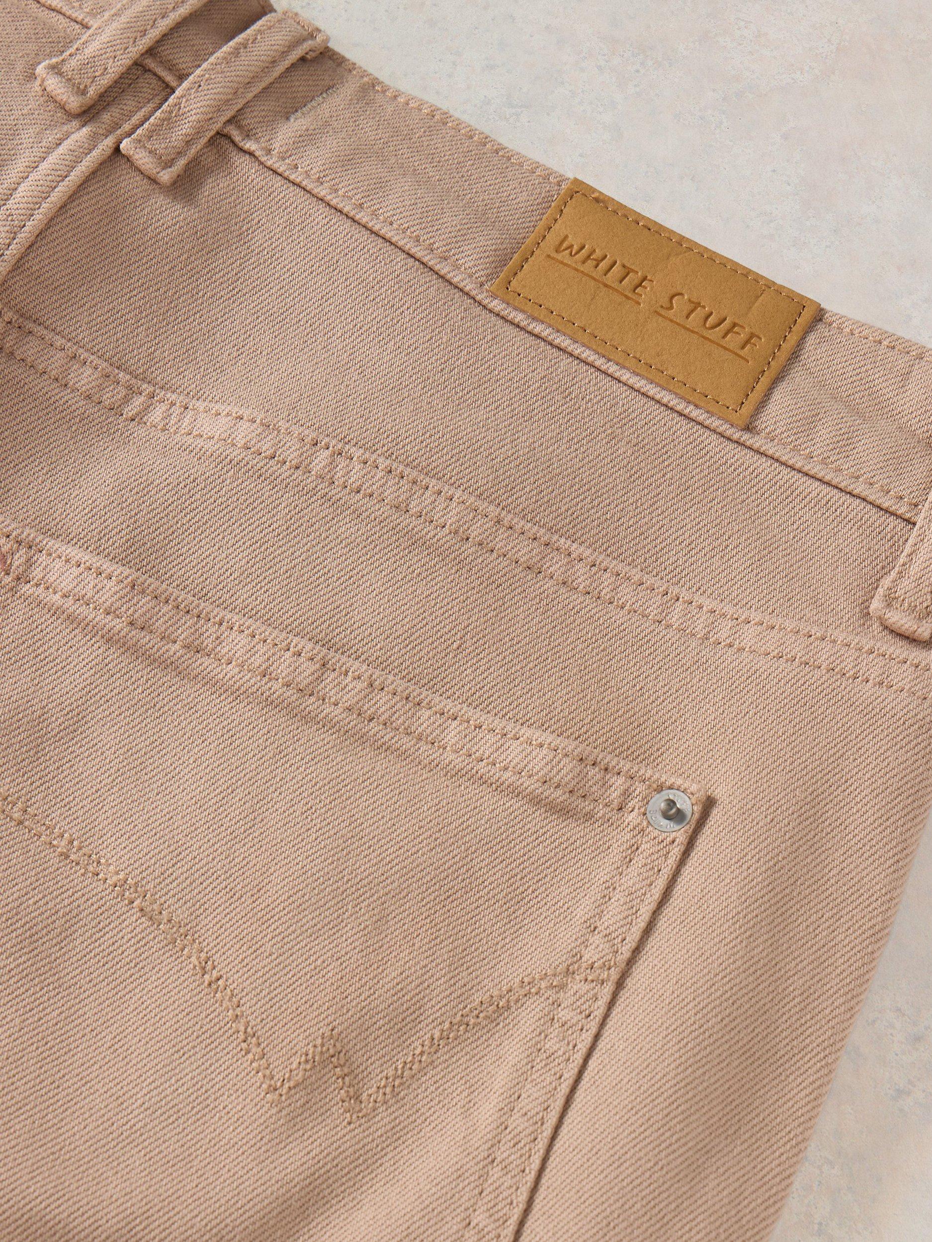 Product image 6 of 6, which shows White Stuff Tia Wide Leg Crop Jeans, Natural, 6R