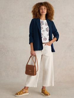 White Stuff Evelyn Jersey Blazer, Navy - view 2, Navy