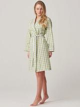 British Boxers Crisp Cotton Mid-Length Dressing Gown
