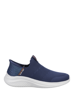 Skechers Ultra Flex 3.0 Smooth Step Wide Fit Trainers, Navy