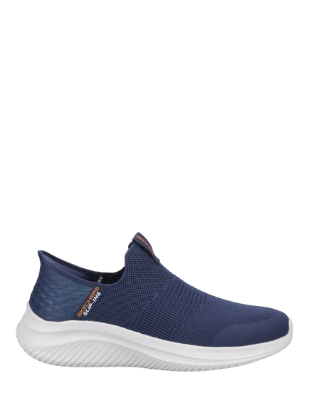 Skechers Ultra Flex 3.0 Smooth Step Wide Fit Trainers, Navy