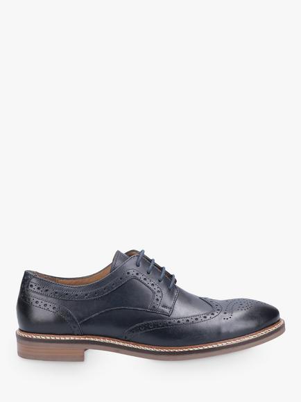 Hush Puppies Bryson Leather Wing Tip Brogues, Blue