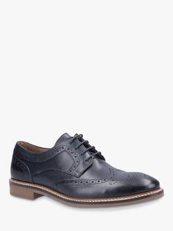 Hush Puppies Bryson Leather Wing Tip Brogues - view 2, Blue