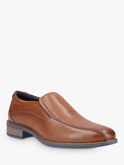 Hush Puppies Donovan Leather Loafers - view 2, Tan