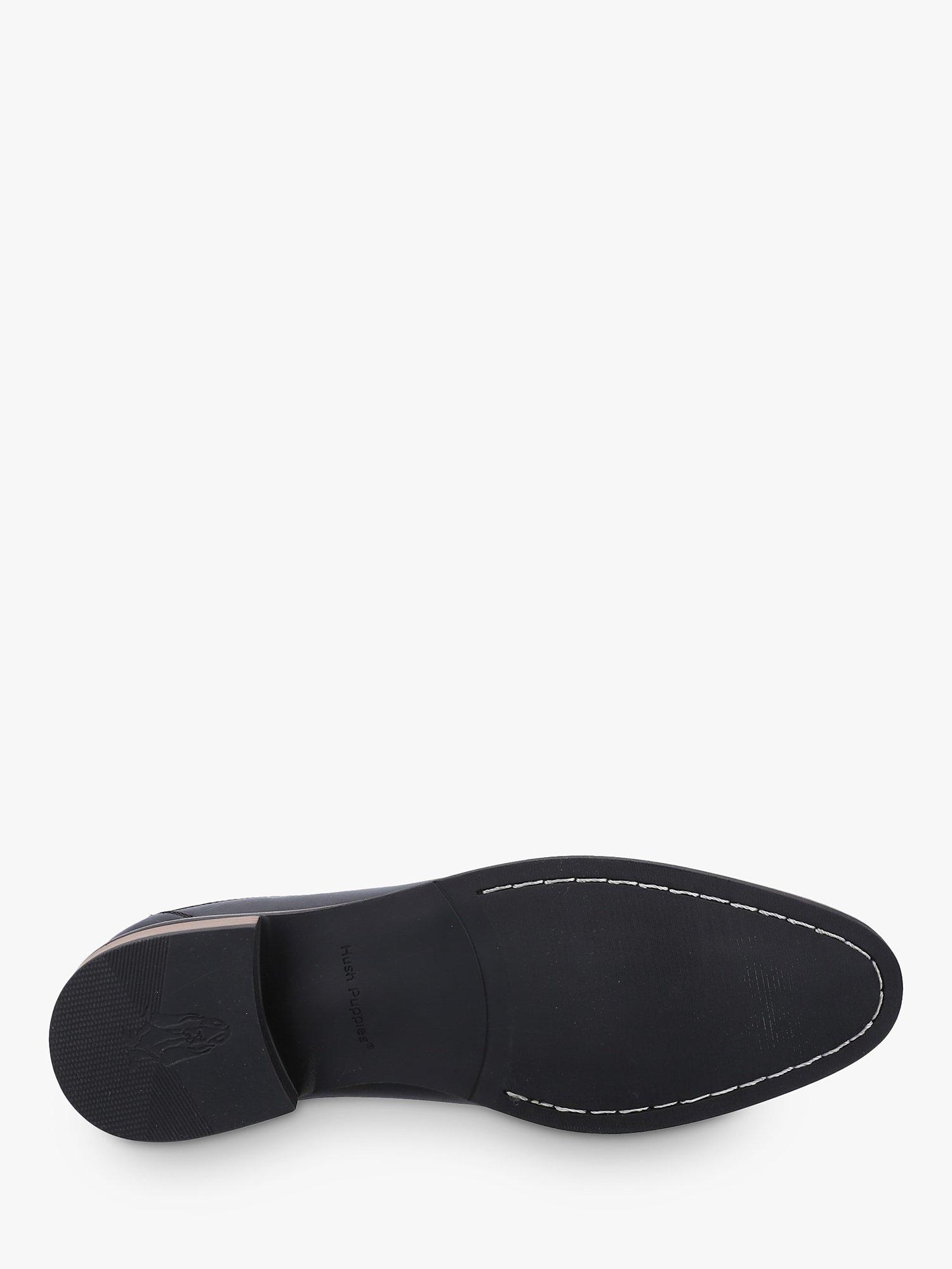 Product image 4 of 4, which shows Hush Puppies Donovan Leather Loafers, Black, 6