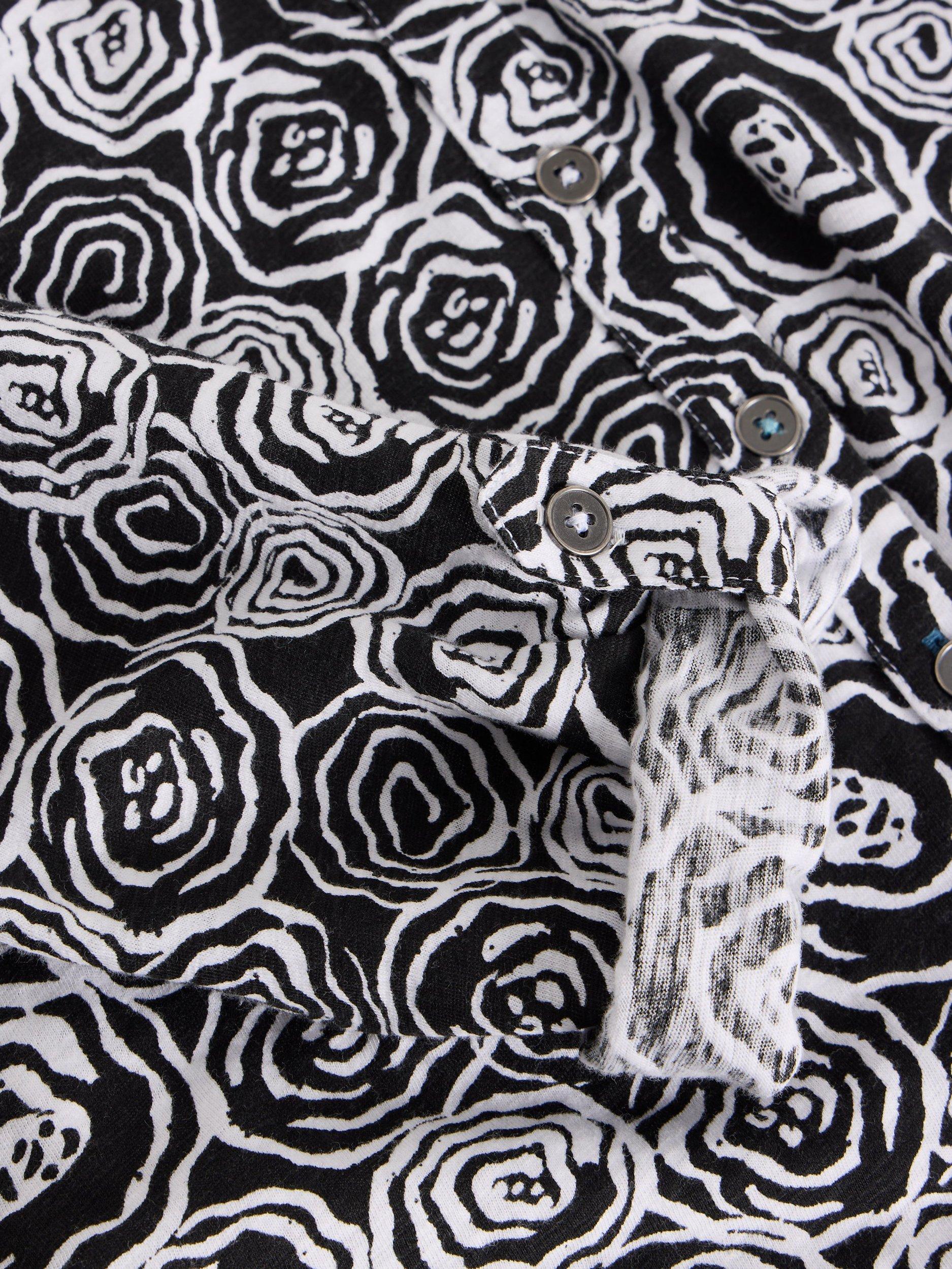 Product image 6 of 7, which shows White Stuff Annie Floral Shirt, Black/White, 6